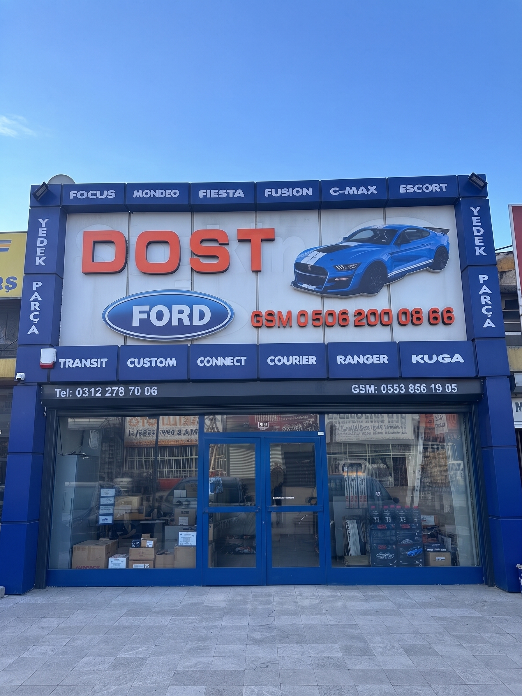 Dost Ford Şaşmaz Ankara Mağaza Ön Cephesi
